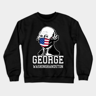 USA Independence Day 4th of July George Washington Crewneck Sweatshirt